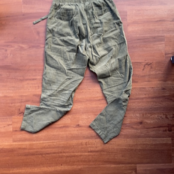 Lou & Grey green linen-blend pants - Picture 2 of 2